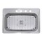 Nantucket Sinks 33 Inch Large Rectangle Single Bowl 18 Gauge Stainless Steel Drop In Kitchen Sink NS3322-8 - alternate 1